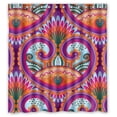 thumbnail image 1 of Ganma King Queen Beautiful Love Heart Flowers Shower Curtain Polyester Fabric Bathroom Shower Curtain 66x72 inches, 1 of 3