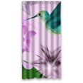 thumbnail image 1 of Ganma King Queen Funny Bird And Beautiful Flowers Shower Curtain Polyester Fabric Bathroom Shower Curtain 36x72 inches, 1 of 3