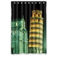 thumbnail image 1 of Ganma Leaning Tower Of Pisa Shower Curtain Polyester Fabric Bathroom Shower Curtain 48x72 inches, 1 of 3