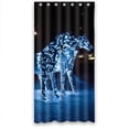 thumbnail image 1 of Ganma Light horse and castle Shower Curtain Polyester Fabric Bathroom Shower Curtain 36x72 inches, 1 of 3