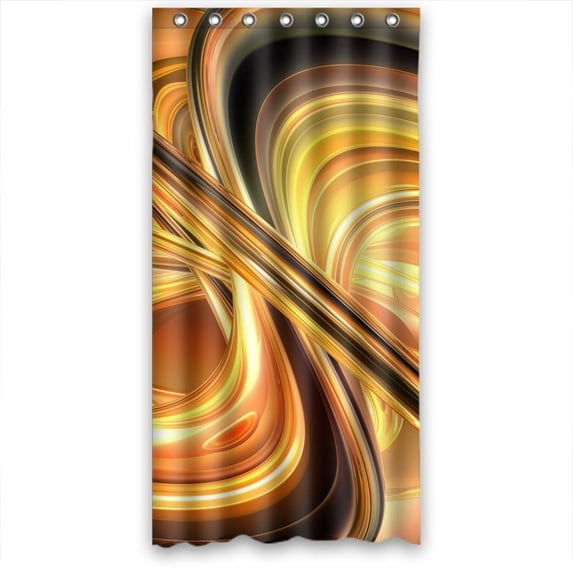 Ganma Luminescence flaming picture Shower Curtain Polyester Fabric Bathroom Shower Curtain 36x72 inches