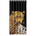 thumbnail image 1 of Ganma Lying Leopard Shower Curtain Polyester Fabric Bathroom Shower Curtain 36x72 inches, 1 of 3