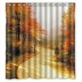 thumbnail image 1 of Ganma Mapleest Road Maple Leaf Shower Curtain Polyester Fabric Bathroom Shower Curtain 66x72 inches, 1 of 3