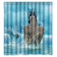 thumbnail image 1 of Ganma Marine Mermaid Shower Curtain Polyester Fabric Bathroom Shower Curtain 66x72 inches, 1 of 3