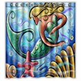 thumbnail image 1 of Ganma Mermaid Pattern Shower Curtain Polyester Fabric Bathroom Shower Curtain 66x72 inches, 1 of 3
