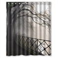 thumbnail image 1 of Ganma Misty Gray Park Shower Curtain Polyester Fabric Bathroom Shower Curtain 60x72 inches, 1 of 3