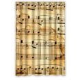 thumbnail image 1 of Ganma Music Score Shower Curtain Polyester Fabric Bathroom Shower Curtain 48x72 inches, 1 of 3