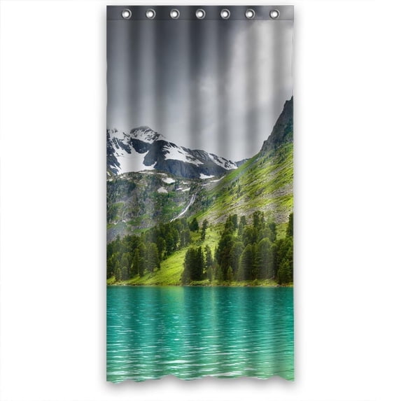 Ganma Nature Shower Curtain Polyester Fabric Bathroom Shower Curtain 36x72 inches
