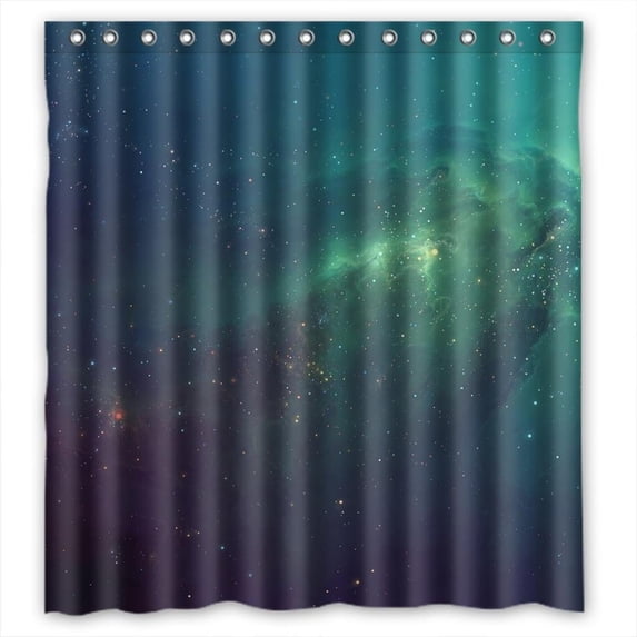 Ganma Night sky Shower Curtain Polyester Fabric Bathroom Shower Curtain 66x72 inches