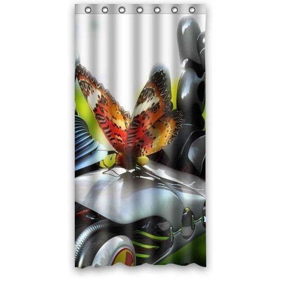 Ganma Originality Christmas Shower Curtain Polyester Fabric Bathroom Shower Curtain 36x72 inches