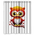 thumbnail image 1 of Ganma Owl Shower Curtain Polyester Fabric Bathroom Shower Curtain 60x72 inches, 1 of 3