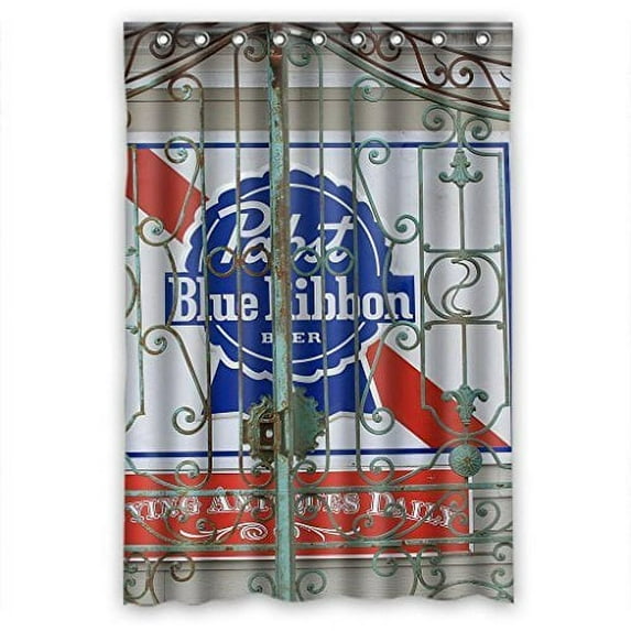 Ganma Pabst Blue Ribbon Durable Shower Curtain Polyester Fabric Bathroom Shower Curtain 48x72 inches