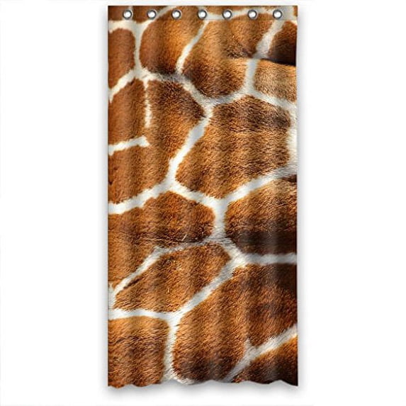 Ganma Plush Pattern Shower Curtain Polyester Fabric Bathroom Shower Curtain 36x72 inches