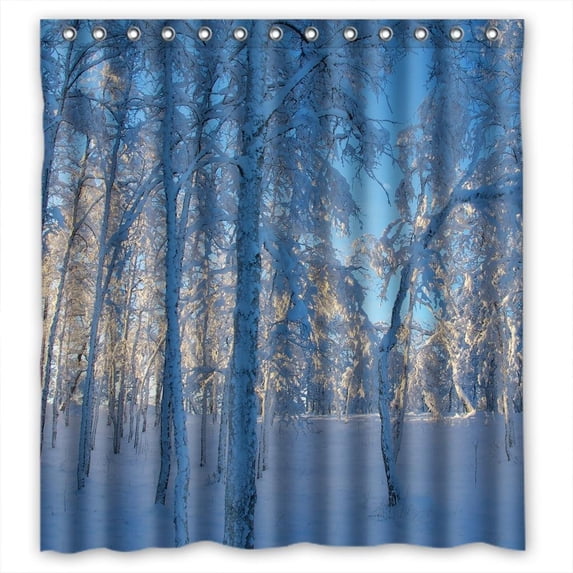 Ganma Rural scenery, forest landscape Shower Curtain Polyester Fabric Bathroom Shower Curtain 66x72 inches