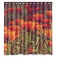 thumbnail image 1 of Ganma Shining Blue Drops Shower Curtain Polyester Fabric Bathroom Shower Curtain 66x72 inches, 1 of 3