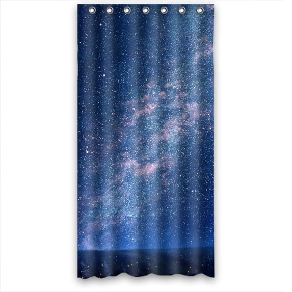 Ganma Shining Star Blue Sky Shower Curtain Polyester Fabric Bathroom Shower Curtain 36x72 inches