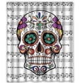 thumbnail image 1 of Ganma Skull Have Flower Note Shower Curtain Polyester Fabric Bathroom Shower Curtain 60x72 inches, 1 of 3
