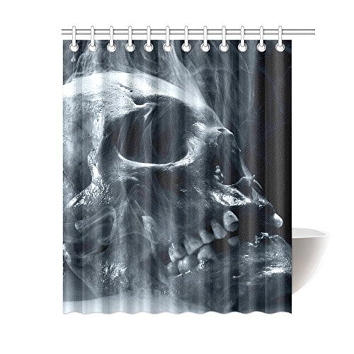 Ganma Skull Shower Curtain Polyester Fabric Bathroom Shower Curtain 60x72 inches