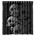 thumbnail image 1 of Ganma Skull Shower Curtain Polyester Fabric Bathroom Shower Curtain 66x72 inches, 1 of 3