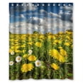 thumbnail image 1 of Ganma Sky Dandelions Camomiles Grasslands Clouds Nature Shower Curtain Polyester Fabric Bathroom Shower Curtain 60x72 inches, 1 of 3