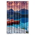 thumbnail image 1 of Ganma Slovakia Scenery Mountains Lake Parks Boats Nature Shower Curtain Polyester Fabric Bathroom Shower Curtain 48x72 inches, 1 of 3