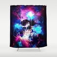thumbnail image 1 of Ganma Space Skull Shower Curtain Polyester Fabric Bathroom Shower Curtain 66x72 inches, 1 of 3
