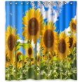 thumbnail image 1 of Ganma Sunflower Shower Curtain Polyester Fabric Bathroom Shower Curtain 66x72 inches, 1 of 3