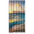 thumbnail image 1 of Ganma Sunset Sky And Sea Waves Shower Curtain Polyester Fabric Bathroom Shower Curtain 36x72 inches, 1 of 3