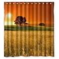 thumbnail image 1 of Ganma Sunset paddy prairie beauty Shower Curtain Polyester Fabric Bathroom Shower Curtain 66x72 inches, 1 of 3