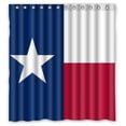thumbnail image 1 of Ganma Texas State Flag Shower Curtain Polyester Fabric Bathroom Shower Curtain 66x72 inches, 1 of 3