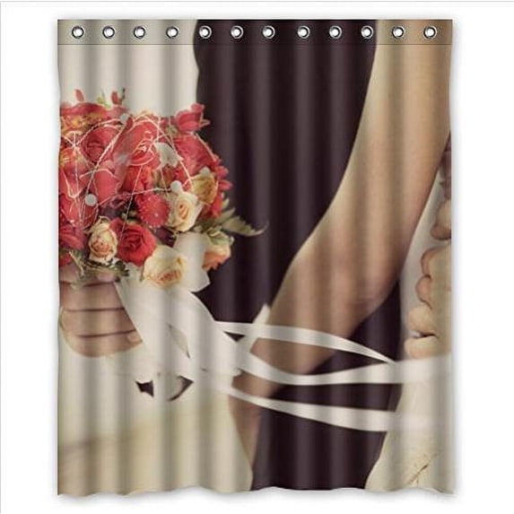 Ganma The Interpretation Of Love Weddings Shower Curtain Polyester Fabric Bathroom Shower Curtain 60x72 inches