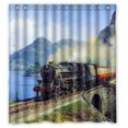 thumbnail image 1 of Ganma The Train Runs On The Railway Shower Curtain Polyester Fabric Bathroom Shower Curtain 60x72 inches, 1 of 3
