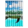 thumbnail image 1 of Ganma Turtle Island abstract place Shower Curtain Polyester Fabric Bathroom Shower Curtain 48x72 inches, 1 of 3