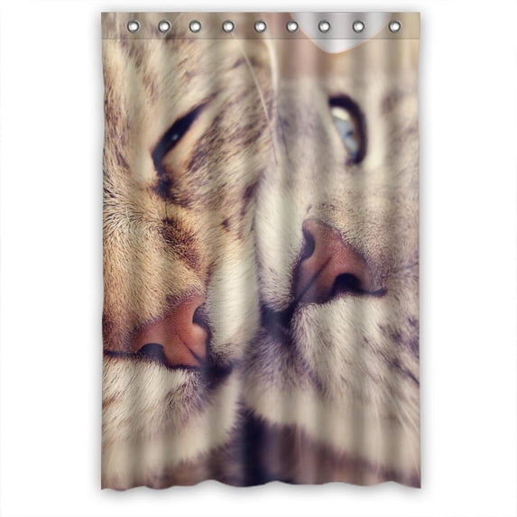 Ganma Two lovely cute cat Shower Curtain Polyester Fabric Bathroom Shower Curtain 48x72 inches