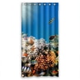 thumbnail image 1 of Ganma Underwater World Ocean Animals Sea Sealife Fishes Corals Shower Curtain Polyester Fabric Bathroom Shower Curtain 36x72 inches, 1 of 3