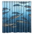 thumbnail image 1 of Ganma Underwater world freely fish Shower Curtain Polyester Fabric Bathroom Shower Curtain 66x72 inches, 1 of 3
