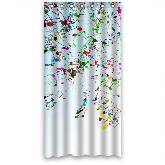 Ganma Unforgettable colorful celestial music Shower Curtain Polyester Fabric Bathroom Shower Curtain 36x72 inches