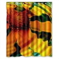 thumbnail image 1 of Ganma Unique Waterflower Design Shower Curtain Polyester Fabric Bathroom Shower Curtain 60x72 inches, 1 of 3