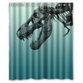 thumbnail image 1 of Ganma Unique and Dinosaur Skull Shower Curtain Polyester Fabric Bathroom Shower Curtain 60x72 inches, 1 of 3