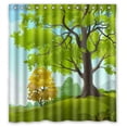 thumbnail image 1 of Ganma Vector Graphics Trees Nature Shower Curtain Polyester Fabric Bathroom Shower Curtain 66x72 inches, 1 of 3