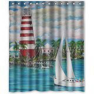 Ganma Yestore Superior Lighthouse Shower Curtain Polyester Fabric Bathroom Shower Curtain 60x72 inches