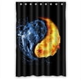 thumbnail image 1 of Ganma Yin and Yang Water and fire Shower Curtain Polyester Fabric Bathroom Shower Curtain 48x72 inches, 1 of 3