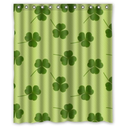 Ganma beautiful Shamrock Shower Curtain Polyester Fabric Bathroom Shower Curtain 60x72 inches