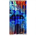 thumbnail image 1 of Ganma blue visual effects Shower Curtain Polyester Fabric Bathroom Shower Curtain 36x72 inches, 1 of 3