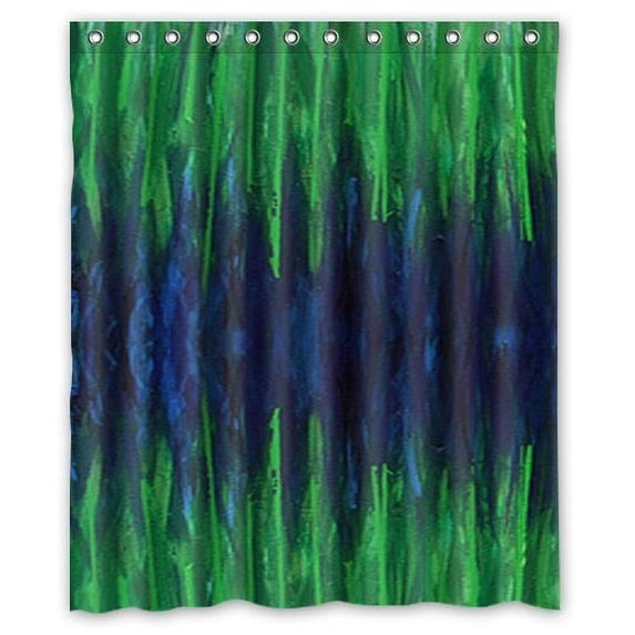 Ganma novelty Bamboo Shower Curtain Polyester Fabric Bathroom Shower Curtain 60x72 inches