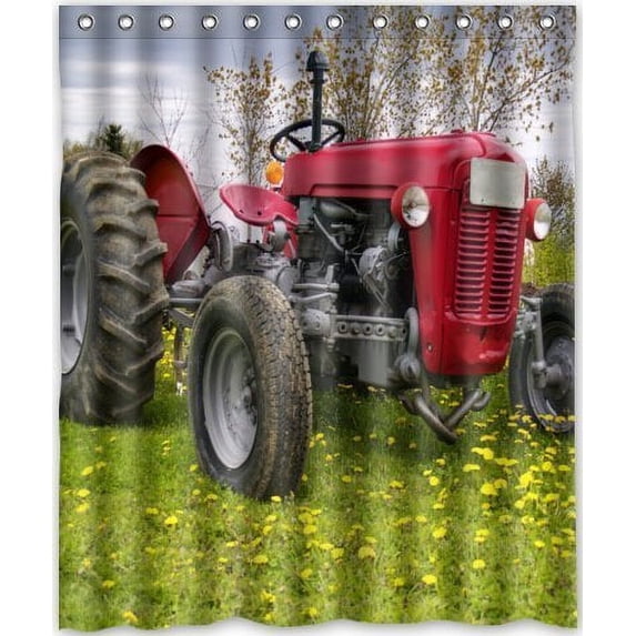 Ganma old farm tractor antique Shower Curtain Polyester Fabric Bathroom Shower Curtain 60x72 inches