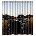 thumbnail image 1 of Ganma rock drum musical instrument Shower Curtain Polyester Fabric Bathroom Shower Curtain 66x72 inches, 1 of 3