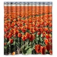 thumbnail image 1 of Ganma tulips field flower Shower Curtain Polyester Fabric Bathroom Shower Curtain 66x72 inches, 1 of 3