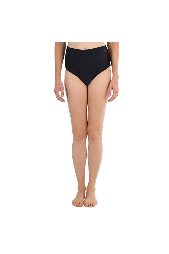 Ladies Black High-Rise Bikini Bottom, Brand Size 36 (US Size 4)