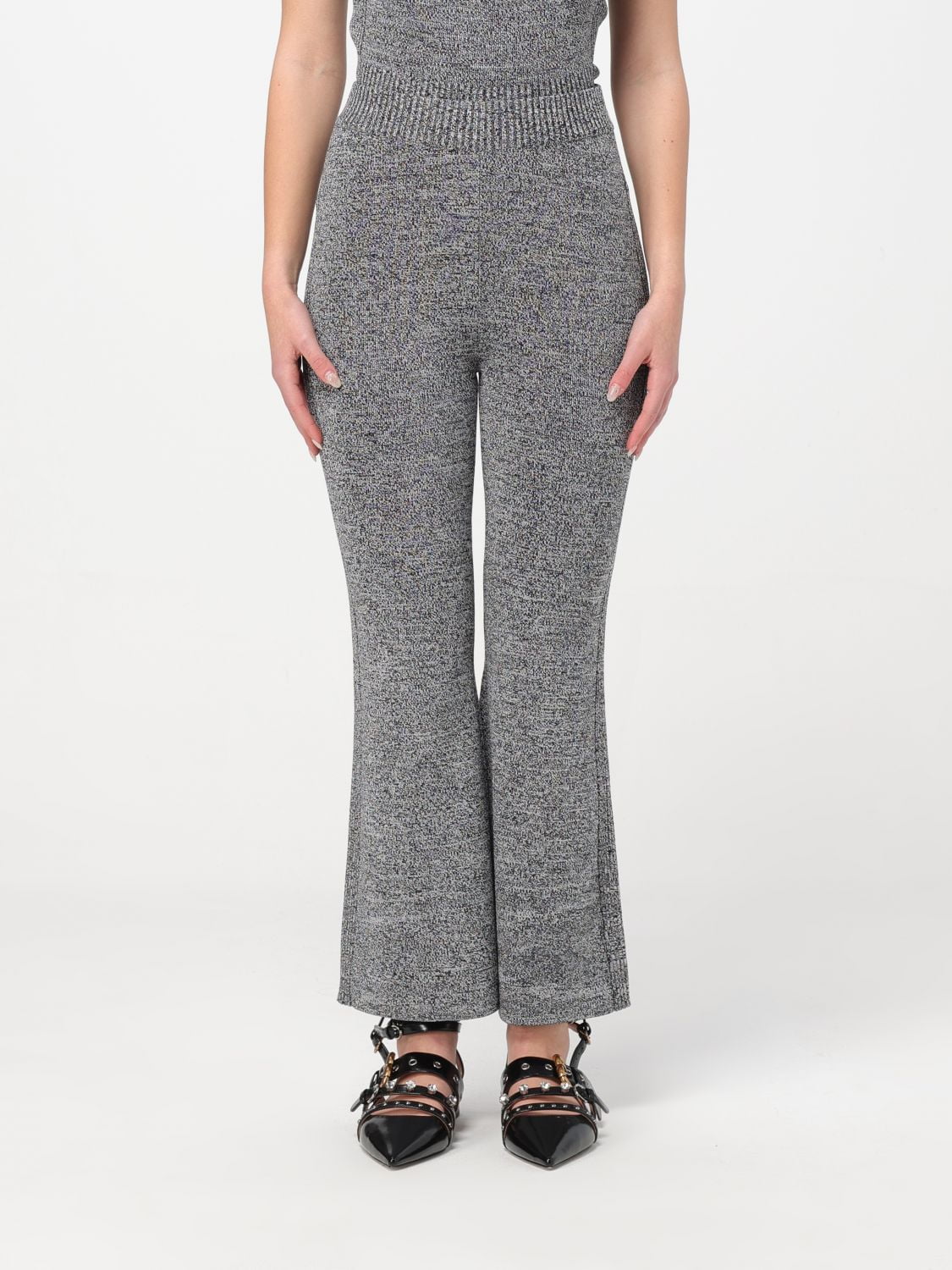 Ganni Pants Woman Black Woman - Walmart.com